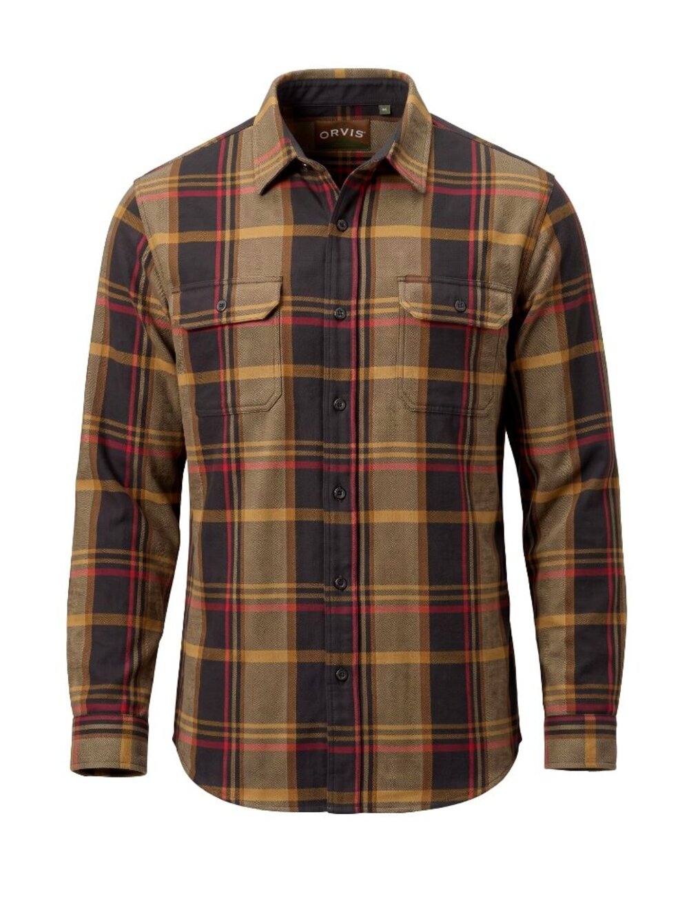 Orvis Adams Plaid Flannel Shirt Mens XXL Heavyweight Classic Fit NWT Pockets
